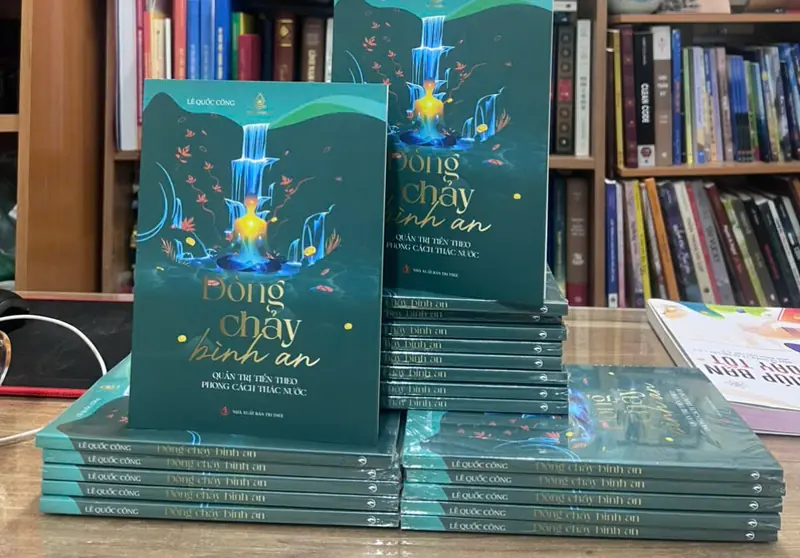 Chồng sách Dòng Chảy Bình An bản in thật